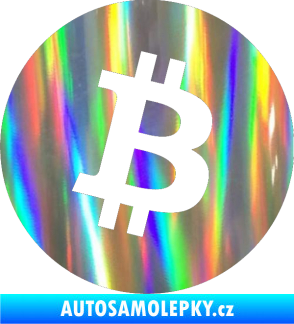 Samolepka Bitcoin 001 Holografická