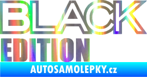 Samolepka Black edition Holografická