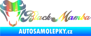 Samolepka Black mamba nápis Holografická