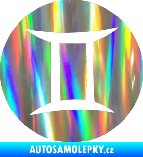 Samolepka Blíženci 001 - horoskop Holografická