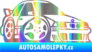 Samolepka BMW e30 karikatura pravá Holografická