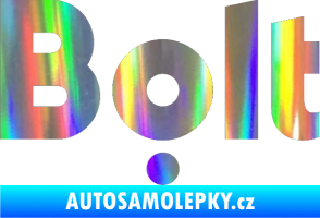 Samolepka Bolt - taxi Holografická