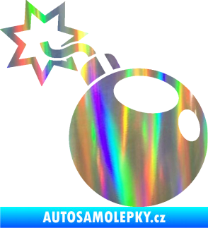 Samolepka Bomba 001 levá Holografická