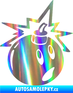 Samolepka Bomba 003 pravá Holografická
