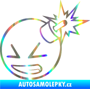 Samolepka Bomba 005 levá JDM styl Holografická