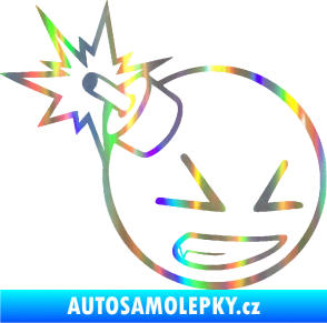 Samolepka Bomba 005 pravá JDM styl Holografická