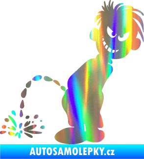 Samolepka Boy čůrá 007 levá Holografická