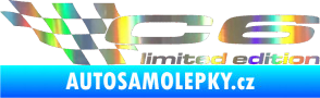 Samolepka C6 limited edition levá Holografická