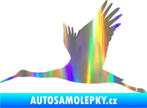 Samolepka Čáp 002 levá Holografická