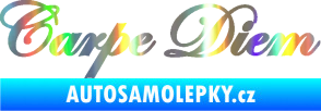 Samolepka Carpe diem nápis užívej dne Holografická