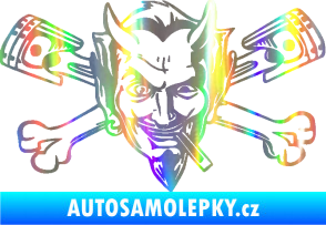 Samolepka Čert 001 pravá Holografická