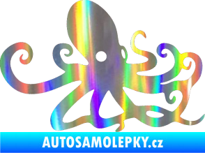 Samolepka Chobotnice 001 pravá Holografická