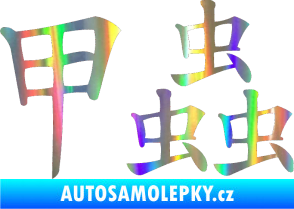 Samolepka Čínský znak Beetle Holografická
