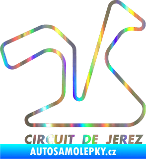 Samolepka Okruh Circuito de Jerez Holografická
