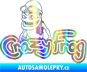 Samolepka Crazy frog 002 žabák Holografická