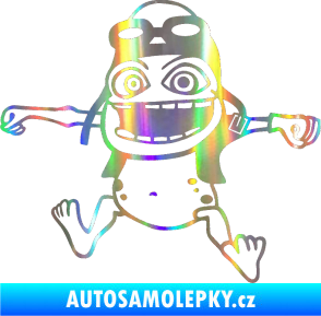 Samolepka Crazy frog levá Holografická
