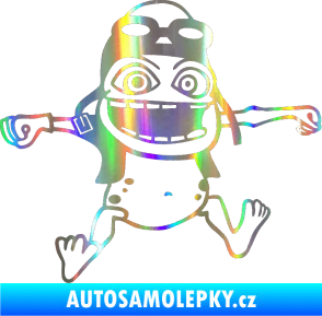 Samolepka Crazy frog pravá Holografická