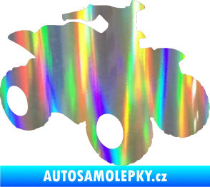 Samolepka Čtyřkolka 001 pravá Holografická