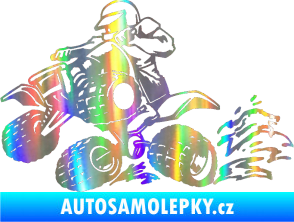 Samolepka Čtyřkolka 003 levá Holografická
