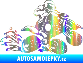Samolepka Čtyřkolka 003 pravá Holografická