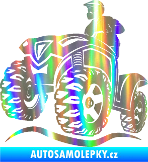 Samolepka Čtyřkolka 005 levá Holografická