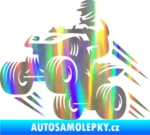Samolepka Čtyřkolka 006 levá Holografická