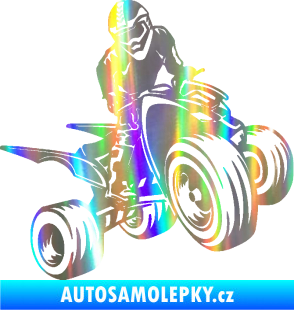 Samolepka Čtyřkolka 008 pravá Holografická