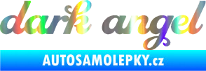 Samolepka Dark angel nápis Holografická
