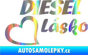 Samolepka Diesel Lásko Holografická