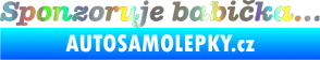 Samolepka Sponzoruje babička Holografická