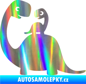 Samolepka Dítě v autě 105 levá dinosaurus Holografická