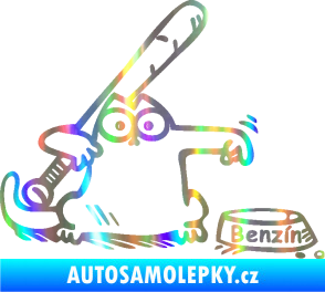 Samolepka Dolej benzin 002 pravá Holografická