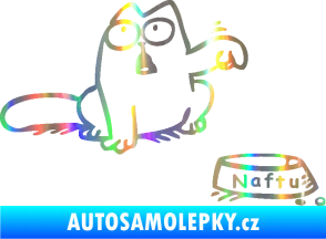 Samolepka Dolej naftu - pravá Holografická