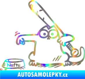 Samolepka Dolej naftu 002 levá Holografická