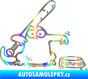Samolepka Dolej natural pravá Holografická