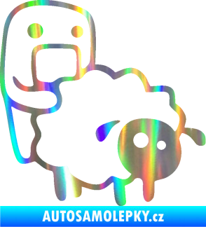 Samolepka Domo 005 pravá love sheep Holografická