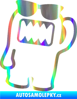 Samolepka Domo 012 pravá s brýlemi Holografická