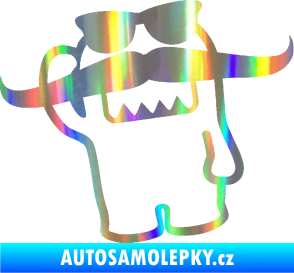 Samolepka Domo 016 levá s knírem Holografická
