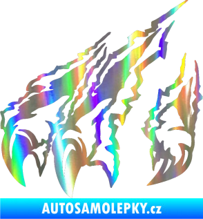 Samolepka Drápy levá Holografická