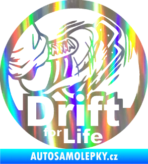 Samolepka Drift for life Holografická
