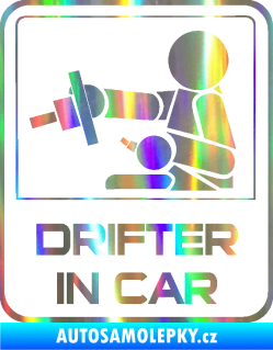 Samolepka Drifter in car 001 Holografická