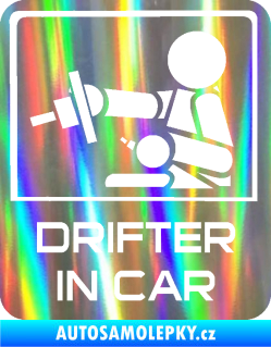 Samolepka Drifter in car 003 Holografická