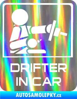 Samolepka Drifter in car 004 Holografická