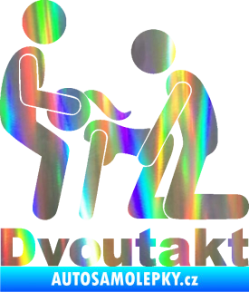 Samolepka Dvoutakt levá Holografická