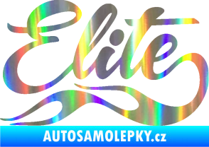 Samolepka Elite nápis Holografická