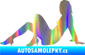 Samolepka Erotická žena 028 levá Holografická