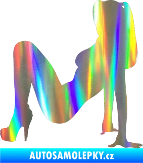 Samolepka Erotická žena 040 levá Holografická