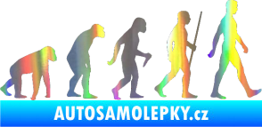 Samolepka Evoluce 001 pravá Holografická