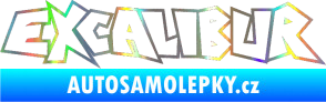 Samolepka Excalibur obrys Holografická
