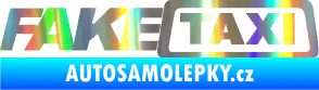 Samolepka Fake taxi nápis Holografická